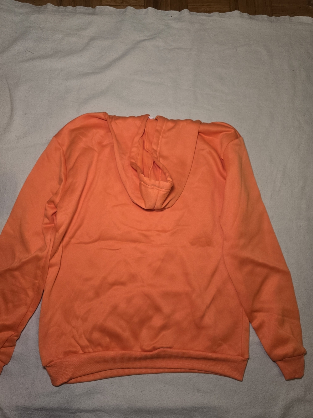Women's Orange Halloween Ghost Hoodie Size L NWOT - Picture 4 of 4
